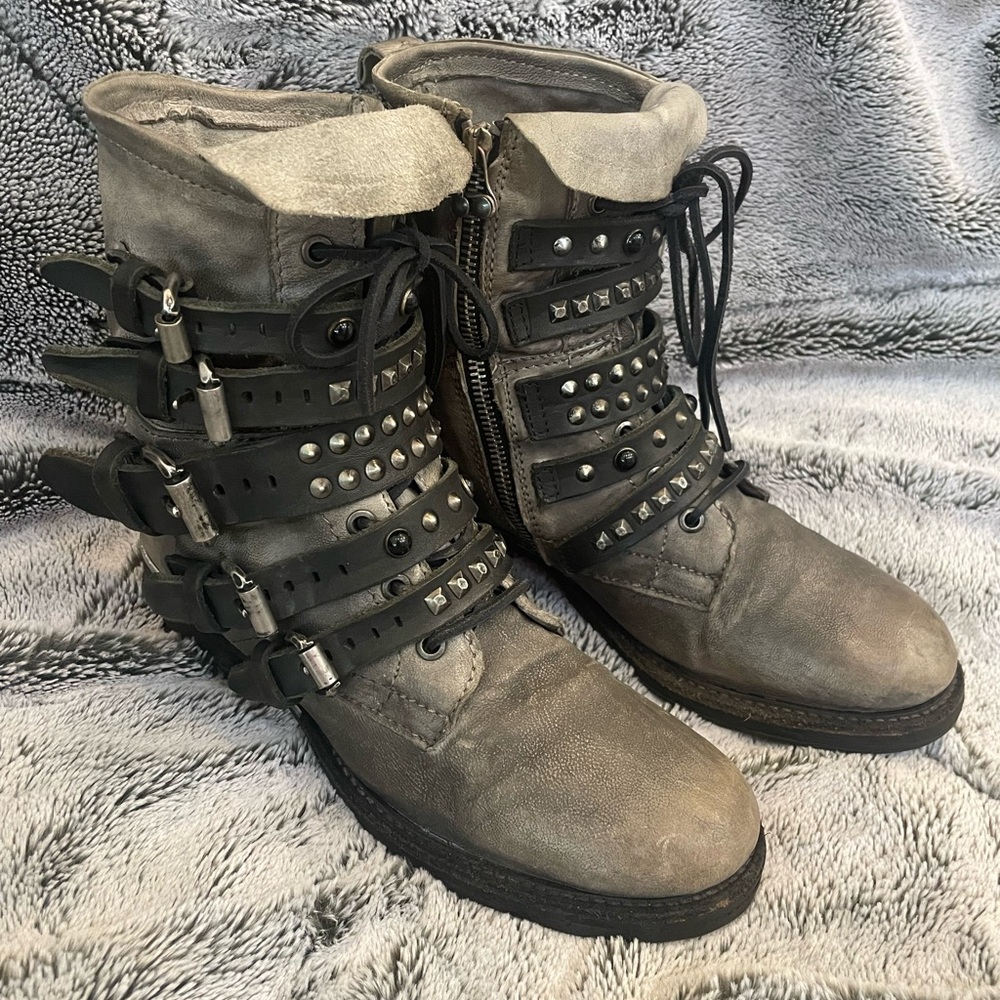 A.S.98 - Studded Combat Boots